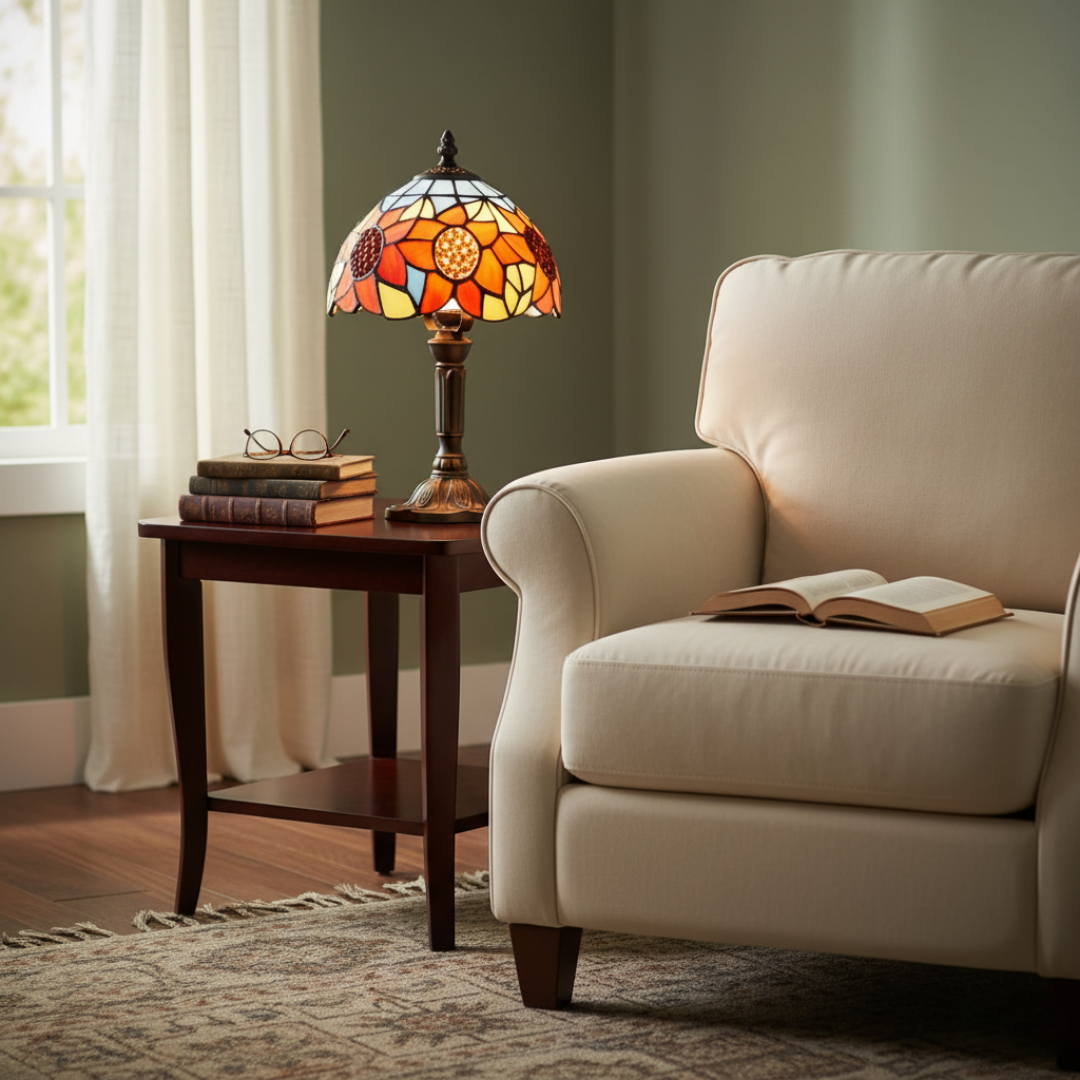 Lampe de table classique d'inspiration baroque