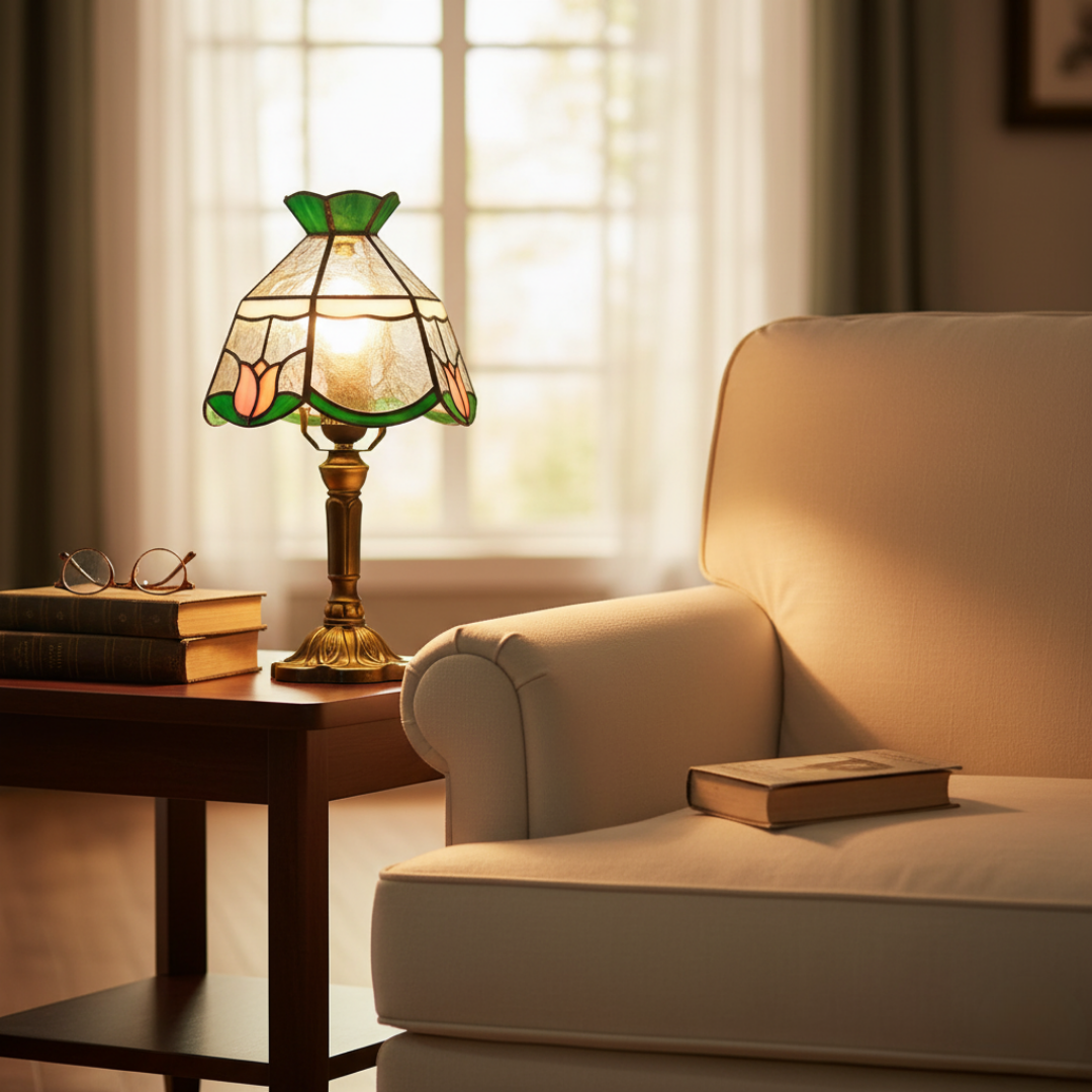 Lampe de table LED baroque antique