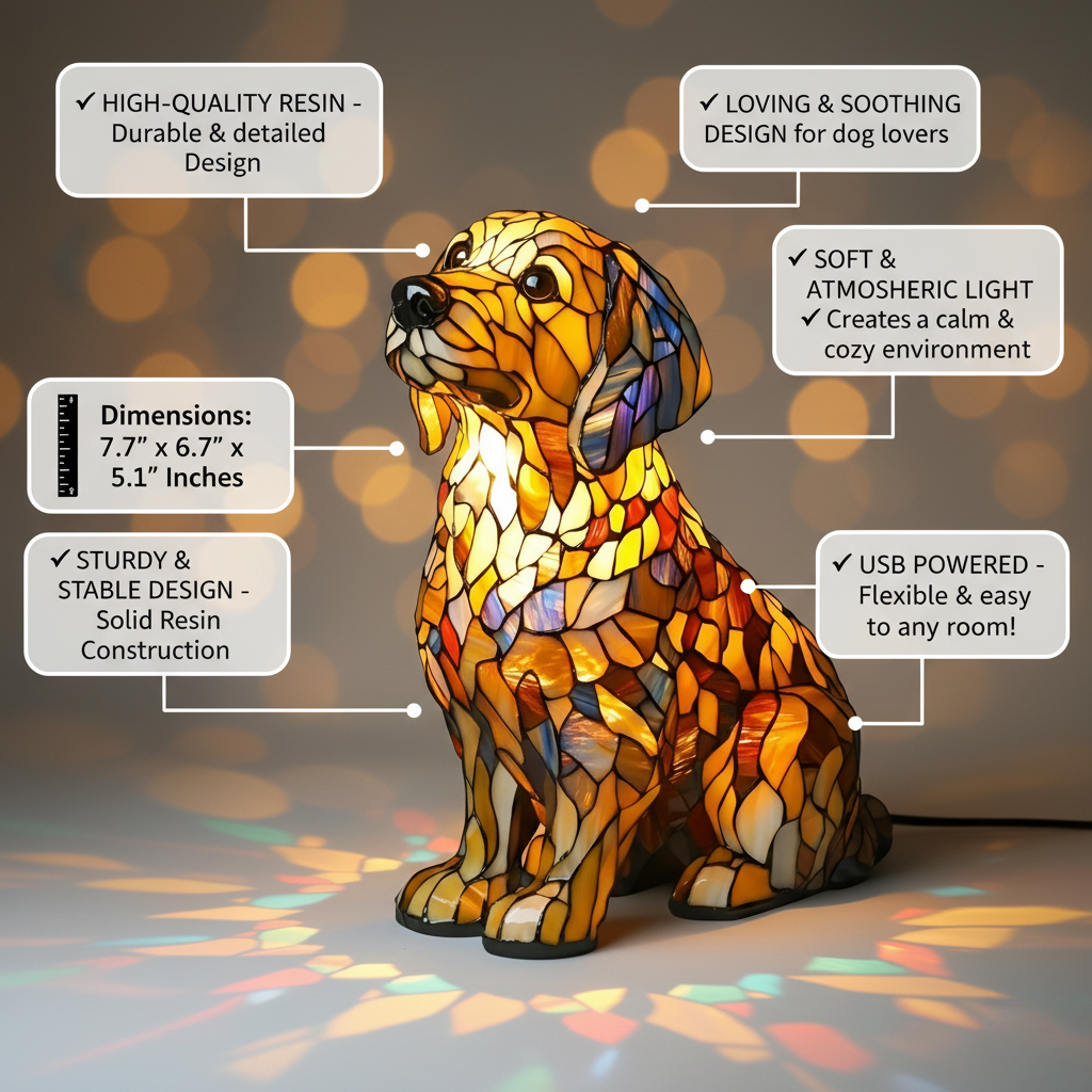 Figurine Lily la Golden Retriever Spirituelle