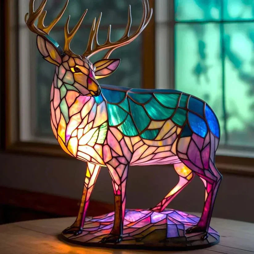 Lampe de sable sur le thème du cerf