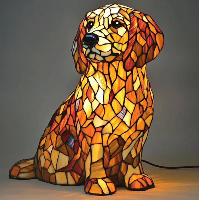 Lily, une sculpture spirituelle de golden retriever
